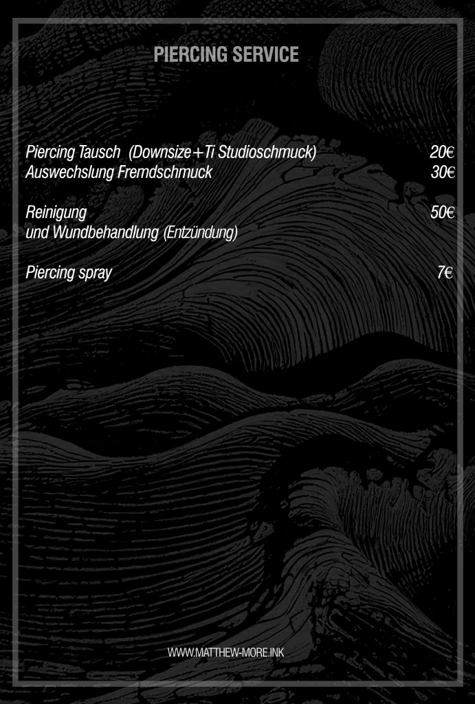 Piercing Service Nürnberg Preis